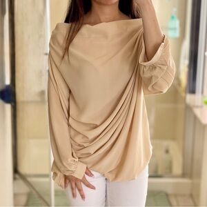 Elegant Cream Women's Top